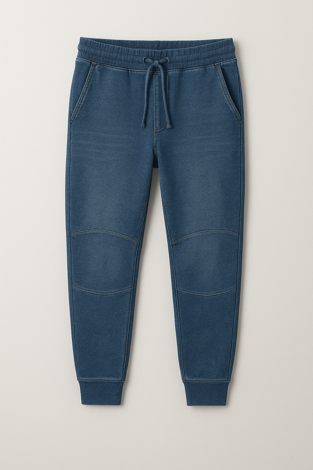 Knit Denim Look Joggers