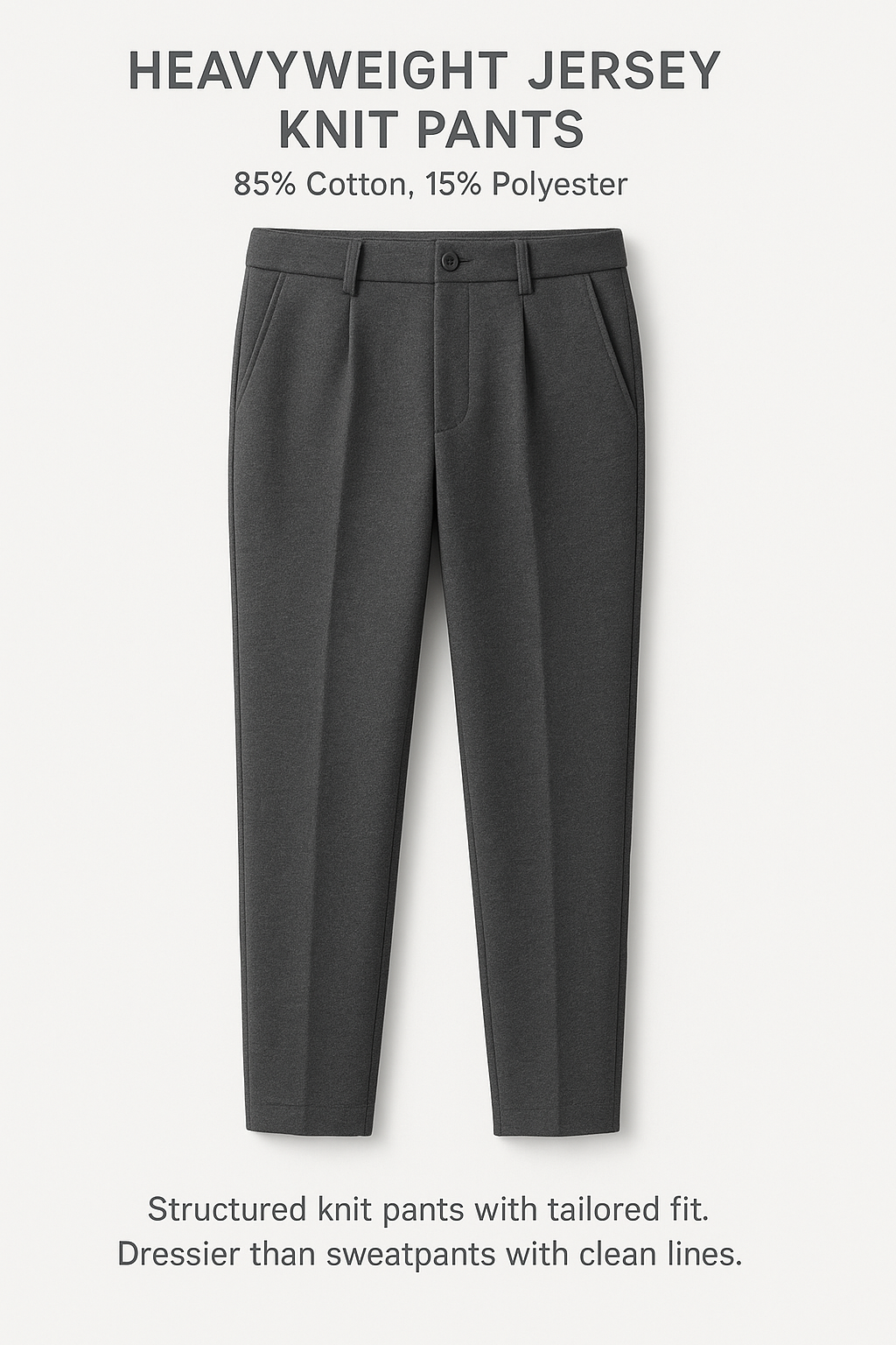 Heavyweight Jersey Knit Pants